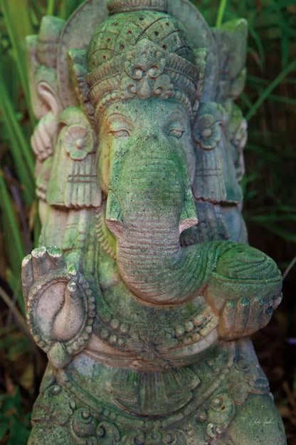 Ganesha Statue by Deborah Revell. SKU 94002h. Archival Giclee Fine art print for wall decor.