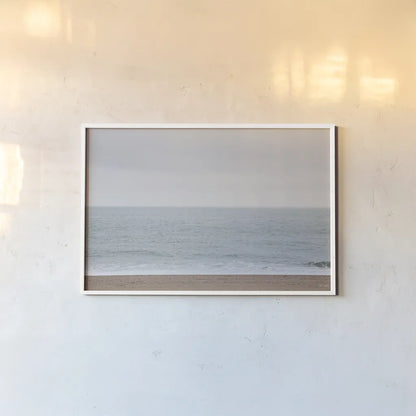 Gentle Sea I by Deborah Revell. shown as a paper print in a white frame. Available as a archival giclee rolled canvas, fine art paper, or poster print. SKU 100317i.