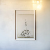 Glass Plate II by Deborah Revell. shown as a paper print in a white frame. Available as a archival giclee rolled canvas, fine art paper, or poster print. SKU 94347h.