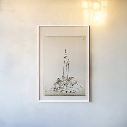 Glass Plate II by Deborah Revell. shown as a paper print in a white frame. Available as a archival giclee rolled canvas, fine art paper, or poster print. SKU 94347h.