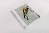 Goldfinch by Deborah Revell. shown as a rolled paper print. Available as archival giclee rolled canvas, fine art paper, or poster print. SKU 104183i.