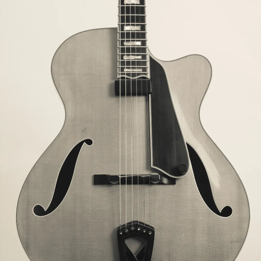 Guitar II by Deborah Revell. SKU 91249a. Archival Giclee Fine art print for wall decor.