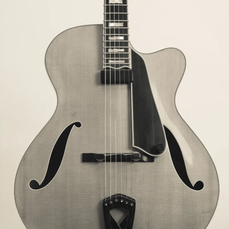 Guitar II by Deborah Revell. SKU 91249a. Archival Giclee Fine art print for wall decor.