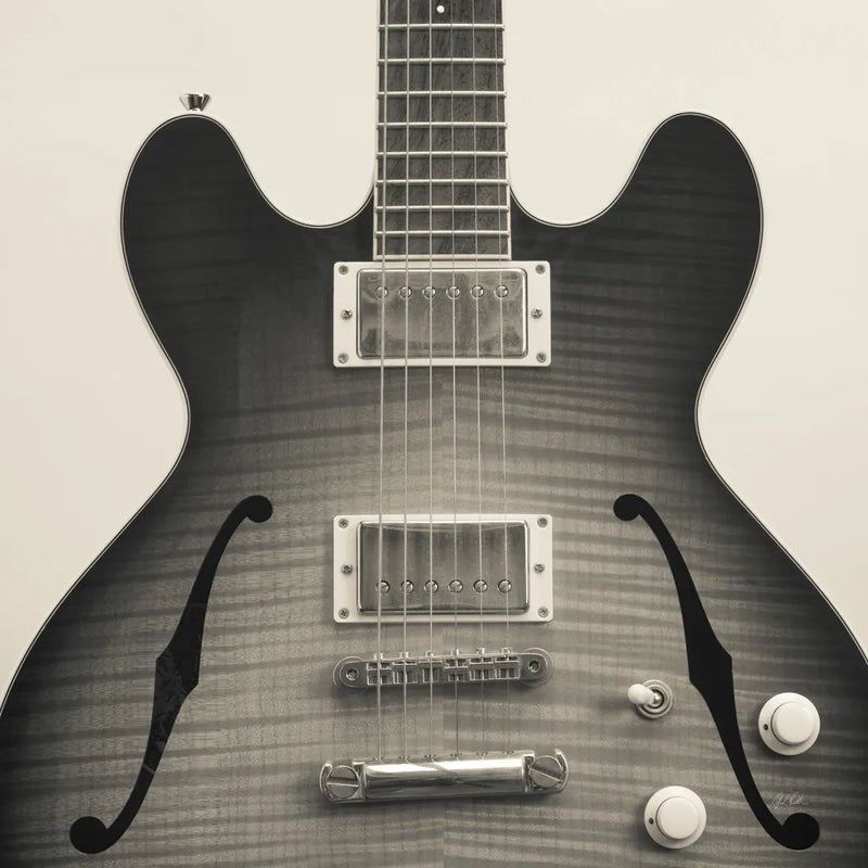 Guitar III by Deborah Revell. SKU 91250a. Archival Giclee Fine art print for wall decor.