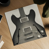 Guitar III by Deborah Revell. Shown as a detailed flat fine art print, highlighting archival giclee quality. Available as an archival giclee rolled canvas, fine art paper, or poster print. SKU 91250a.