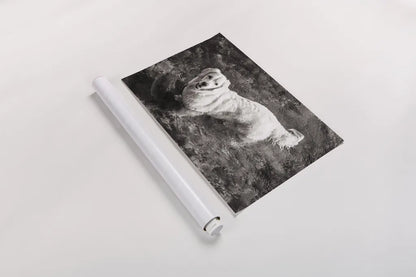 Happy Retriever by Deborah Revell. shown as a rolled paper print. Available as archival giclee rolled canvas, fine art paper, or poster print. SKU 94359i.