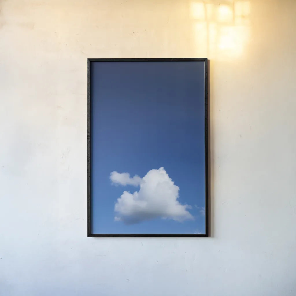 Heart Cloud by Deborah Revell. shown as a paper print in a black flame. Available as a archival giclee rolled canvas, fine art paper, or poster print. SKU 93399h.