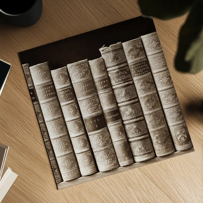 History Books I by Deborah Revell. Shown as a detailed flat fine art print, highlighting archival giclee quality. Available as an archival giclee rolled canvas, fine art paper, or poster print. SKU 96916a.