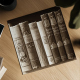 History Books II by Deborah Revell. Shown as a detailed flat fine art print, highlighting archival giclee quality. Available as an archival giclee rolled canvas, fine art paper, or poster print. SKU 96917a.