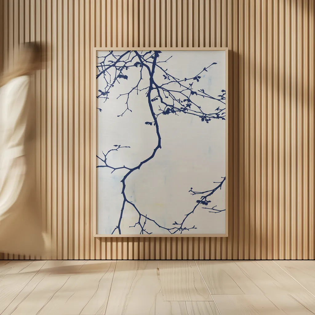 Japanese Branch by Deborah Revell. shown as over sized large wall art. Available as an archival giclee rolled canvas, fine art paper, or poster print. SKU 90979h.