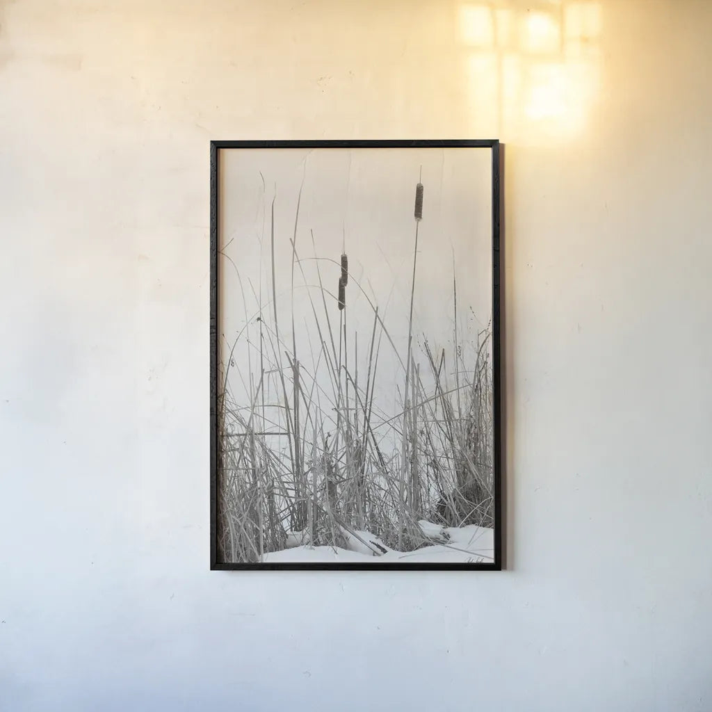 Kates Rushes II by Deborah Revell. shown as a paper print in a black flame. Available as a archival giclee rolled canvas, fine art paper, or poster print. SKU 100049h.