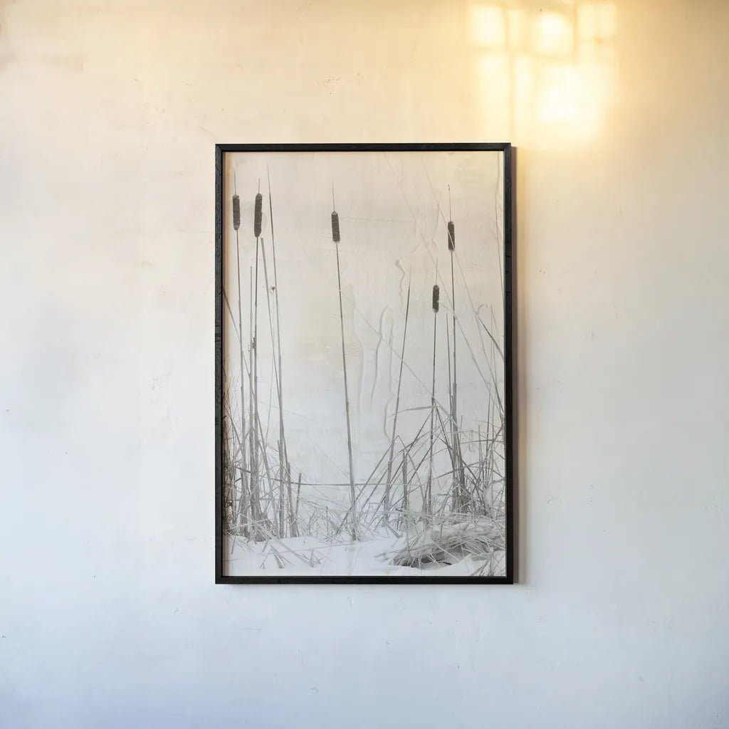 Kates Rushes III by Deborah Revell. shown as a paper print in a black flame. Available as a archival giclee rolled canvas, fine art paper, or poster print. SKU 100050h.