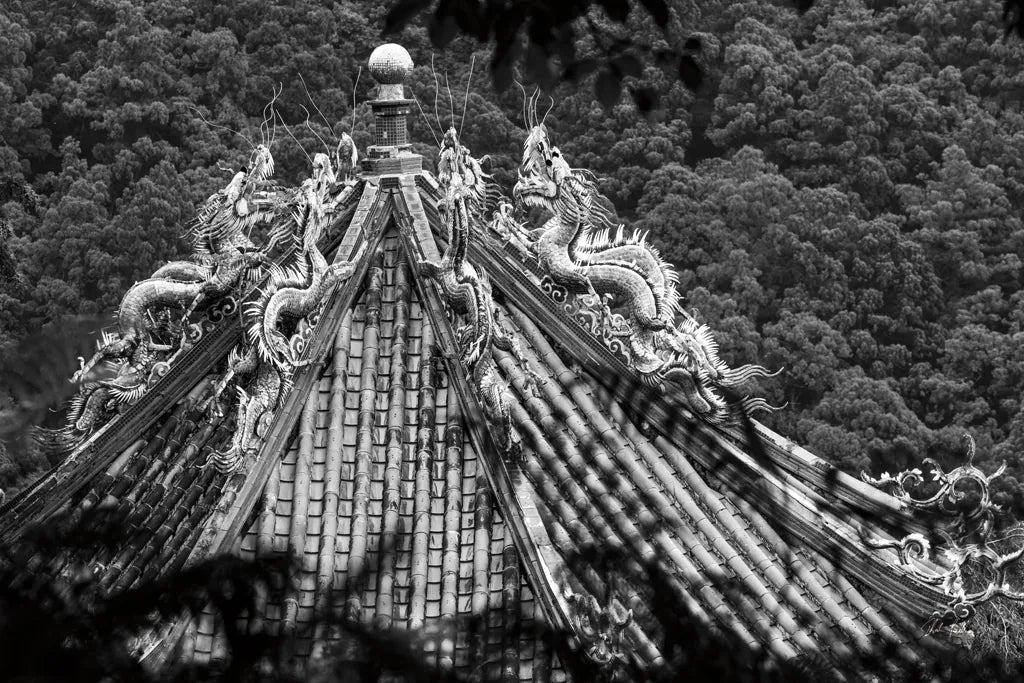 Kawara Roof II by Deborah Revell. SKU 100064i. Archival Giclee Fine art print for wall decor.