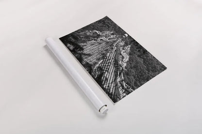 Kawara Roof II by Deborah Revell. shown as a rolled paper print. Available as archival giclee rolled canvas, fine art paper, or poster print. SKU 100064i.