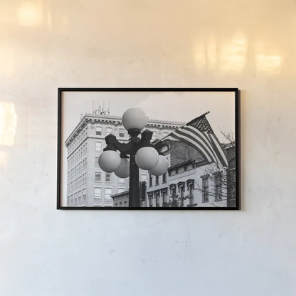 Kentucky Flag by Deborah Revell. shown as a paper print in a black flame. Available as a archival giclee rolled canvas, fine art paper, or poster print. SKU 94191i.