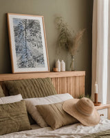 Key West Fern by Deborah Revell. shown as a paper print in a natural frame. Available as a archival giclee rolled canvas, fine art paper, or poster print. SKU 91629h.