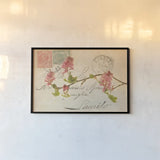 Letters to My Love III by Deborah Revell. shown as a paper print in a black flame. Available as a archival giclee rolled canvas, fine art paper, or poster print. SKU 95481i.