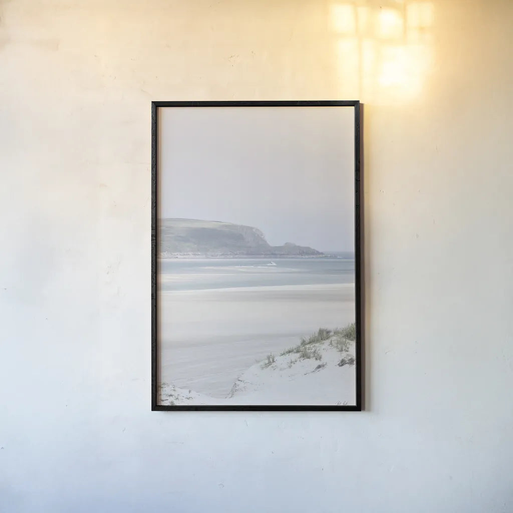 Light and Sand I by Deborah Revell. shown as a paper print in a black flame. Available as a archival giclee rolled canvas, fine art paper, or poster print. SKU 101048h.