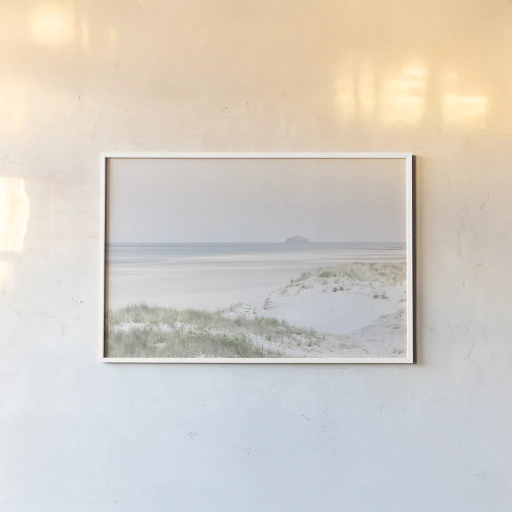 Light and Sand II by Deborah Revell. shown as a paper print in a white frame. Available as a archival giclee rolled canvas, fine art paper, or poster print. SKU 101049i.