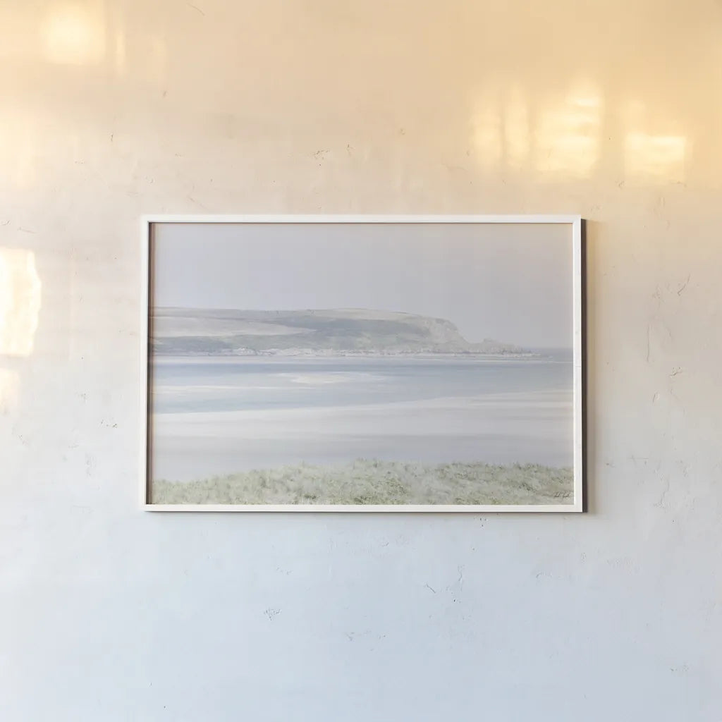 Light and Sand III by Deborah Revell. shown as a paper print in a white frame. Available as a archival giclee rolled canvas, fine art paper, or poster print. SKU 101050i.