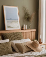 Light and Sand IV by Deborah Revell. shown as a paper print in a natural frame. Available as a archival giclee rolled canvas, fine art paper, or poster print. SKU 101051h.
