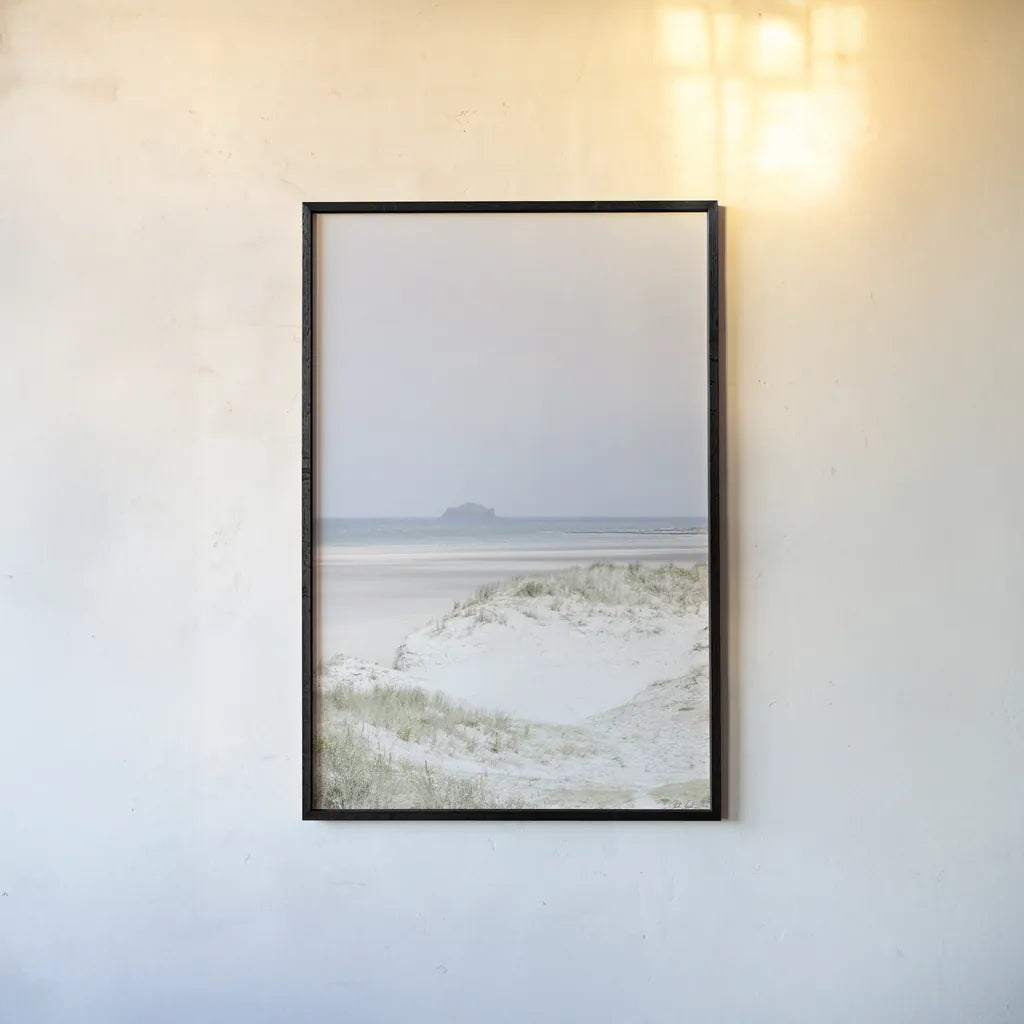 Light and Sand IV by Deborah Revell. shown as a paper print in a black flame. Available as a archival giclee rolled canvas, fine art paper, or poster print. SKU 101051h.