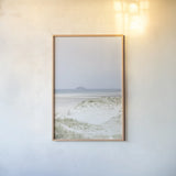 Light and Sand IV by Deborah Revell. shown as a paper print in a natural frame. Available as a archival giclee rolled canvas, fine art paper, or poster print. SKU 101051h.