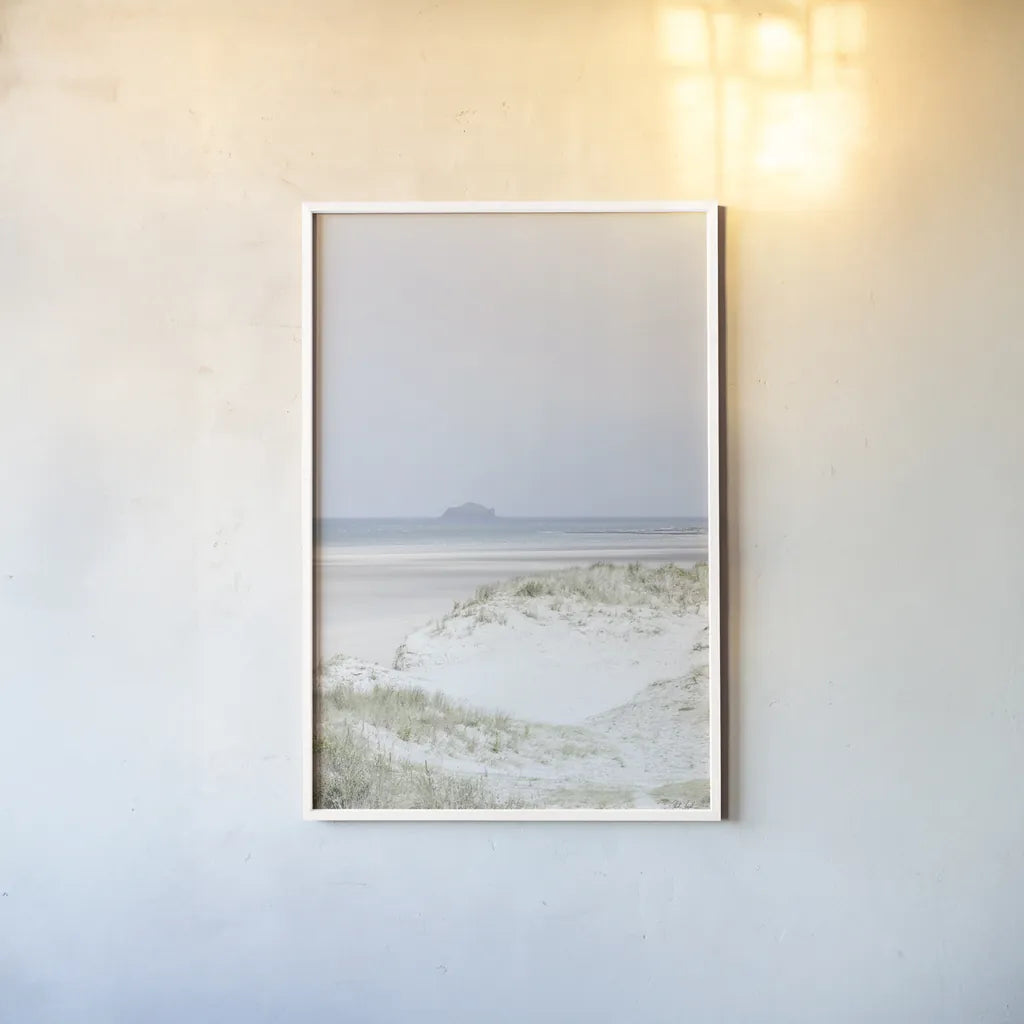 Light and Sand IV by Deborah Revell. shown as a paper print in a white frame. Available as a archival giclee rolled canvas, fine art paper, or poster print. SKU 101051h.