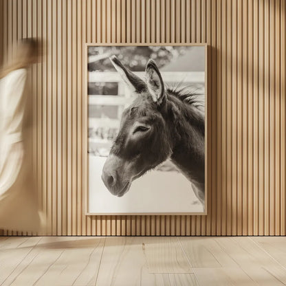Little Donkey V by Deborah Revell. shown as over sized large wall art. Available as an archival giclee rolled canvas, fine art paper, or poster print. SKU 100661h.