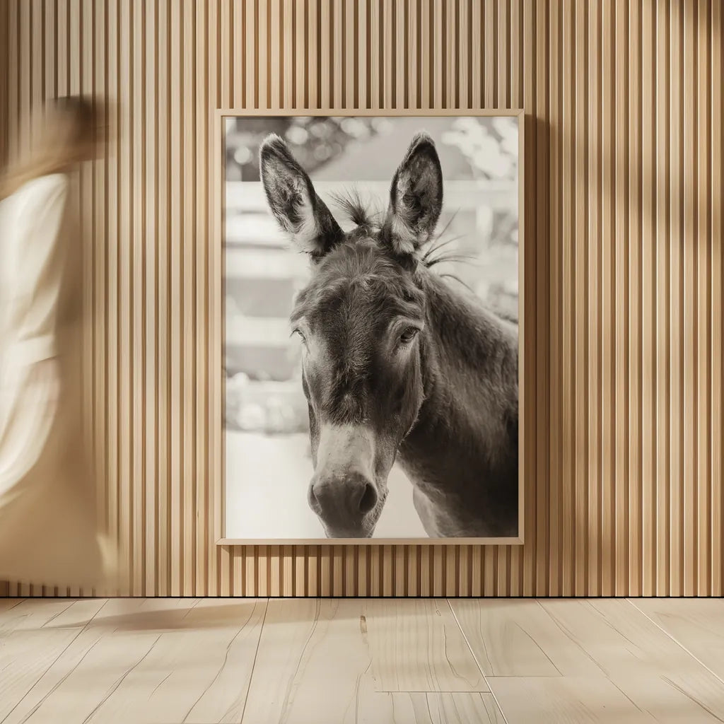 Little Donkey VI by Deborah Revell. shown as over sized large wall art. Available as an archival giclee rolled canvas, fine art paper, or poster print. SKU 100662h.