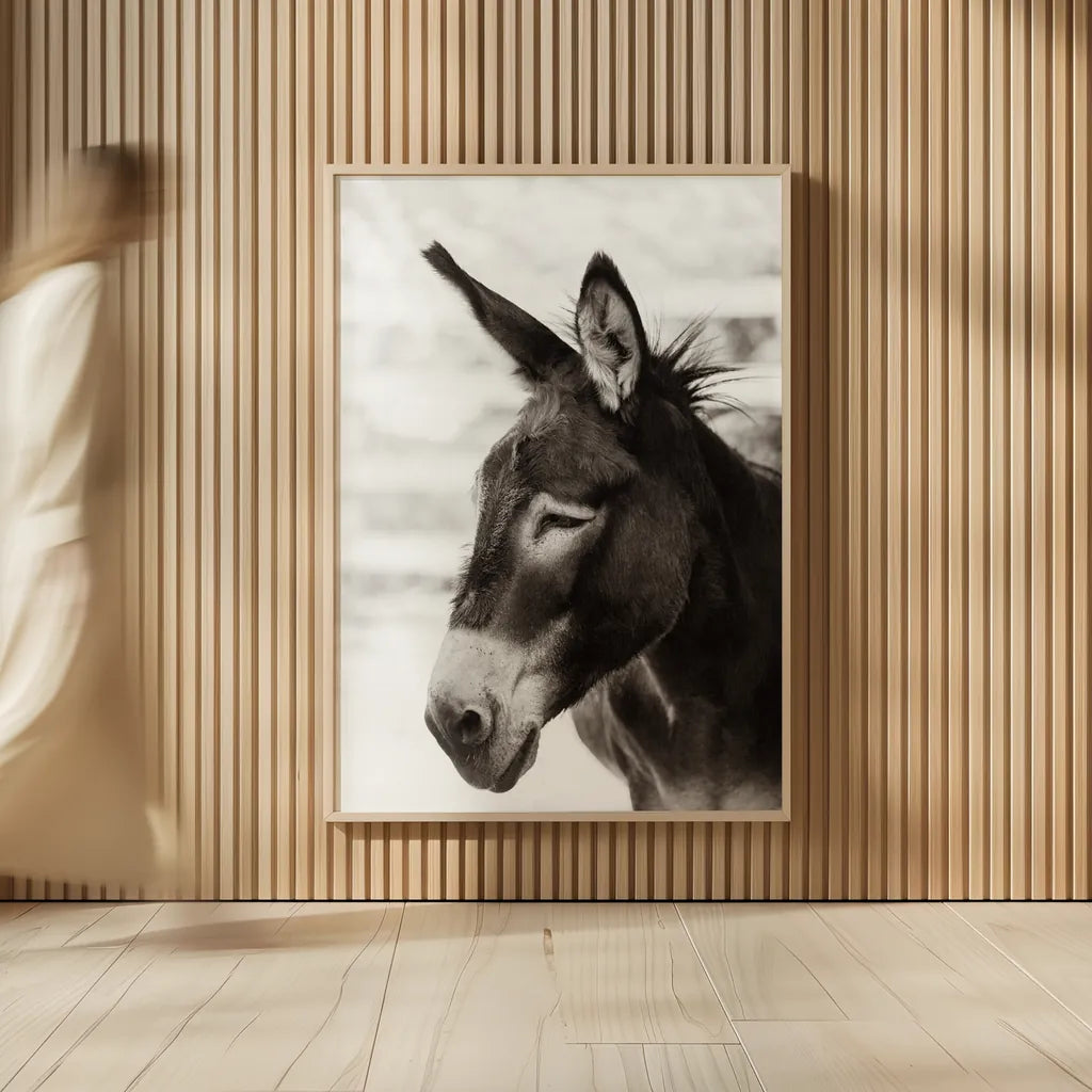 Little Donkey VII by Deborah Revell. shown as over sized large wall art. Available as an archival giclee rolled canvas, fine art paper, or poster print. SKU 100663h.