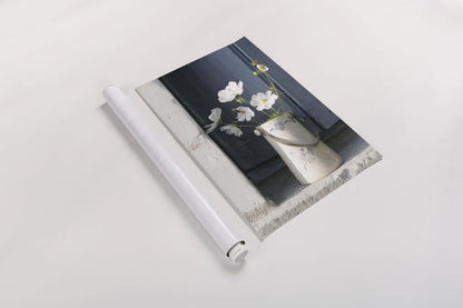 Madame Sards Jug by Deborah Revell. shown as a rolled paper print. Available as archival giclee rolled canvas, fine art paper, or poster print. SKU 96631h.