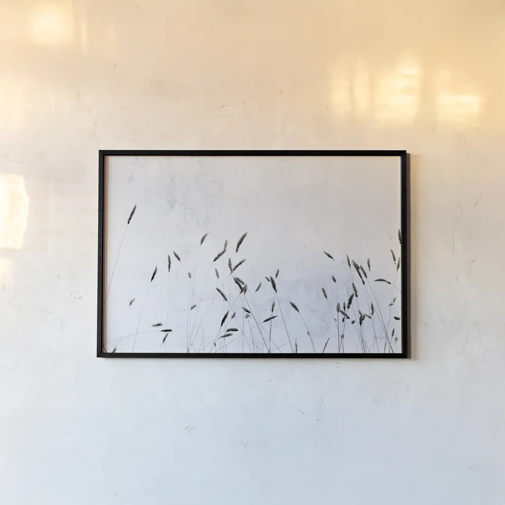 Meadow Grass III by Deborah Revell. shown as a paper print in a black flame. Available as a archival giclee rolled canvas, fine art paper, or poster print. SKU 93438i.