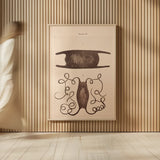 Mermaid Purse by Deborah Revell. shown as over sized large wall art. Available as an archival giclee rolled canvas, fine art paper, or poster print. SKU 95763h.