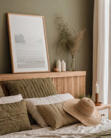 Misty Morning I by Deborah Revell. shown as a paper print in a natural frame. Available as a archival giclee rolled canvas, fine art paper, or poster print. SKU 101147h.
