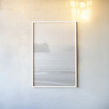 Misty Morning I by Deborah Revell. shown as a paper print in a white frame. Available as a archival giclee rolled canvas, fine art paper, or poster print. SKU 101147h.