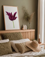 Moody Beauty I by Deborah Revell. shown as a paper print in a natural frame. Available as a archival giclee rolled canvas, fine art paper, or poster print. SKU 92727h.