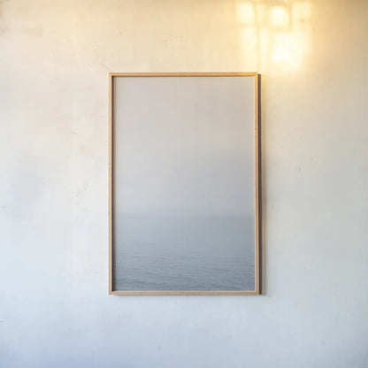 New Horizons I by Deborah Revell. shown as a paper print in a natural frame. Available as a archival giclee rolled canvas, fine art paper, or poster print. SKU 100319h.