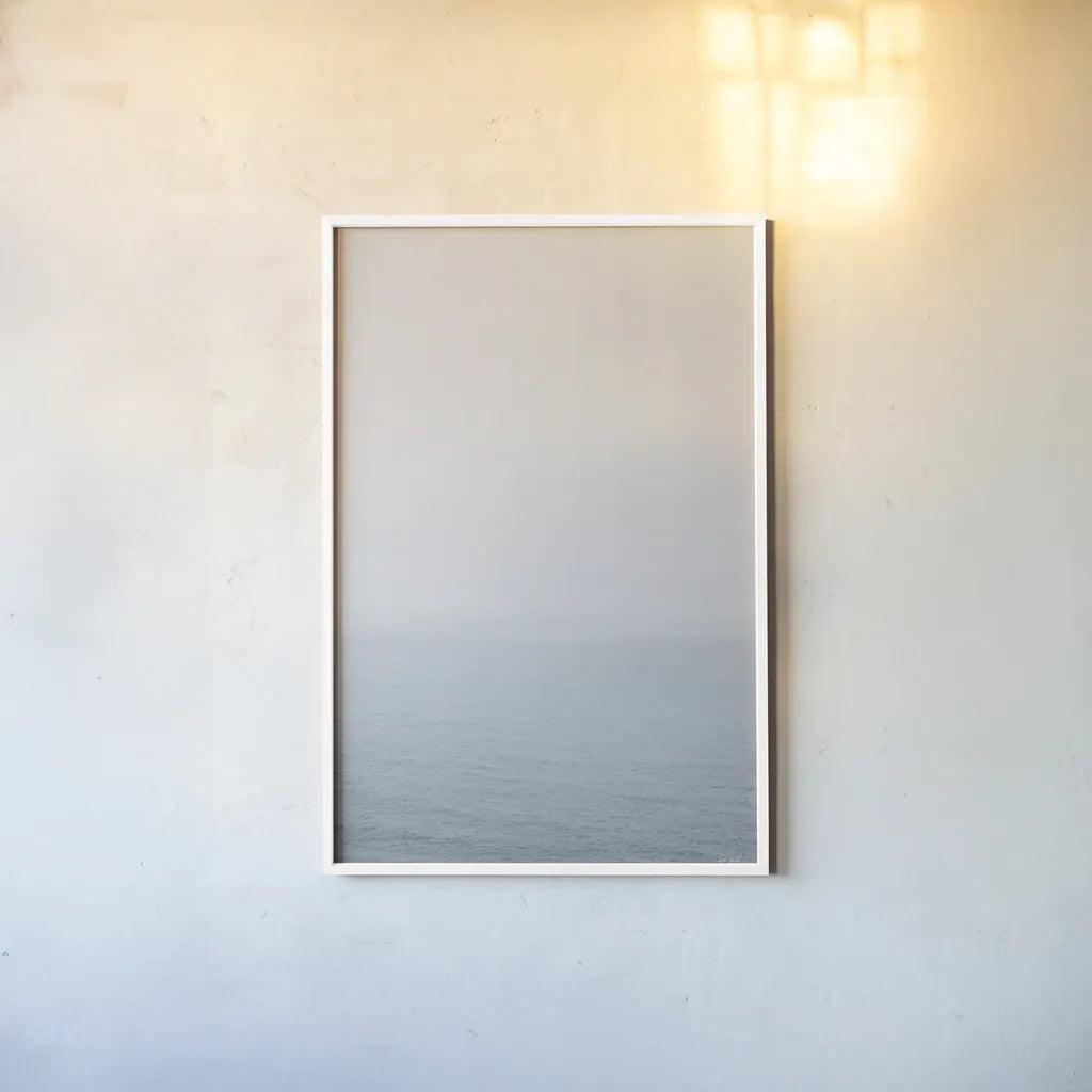 New Horizons I by Deborah Revell. shown as a paper print in a white frame. Available as a archival giclee rolled canvas, fine art paper, or poster print. SKU 100319h.