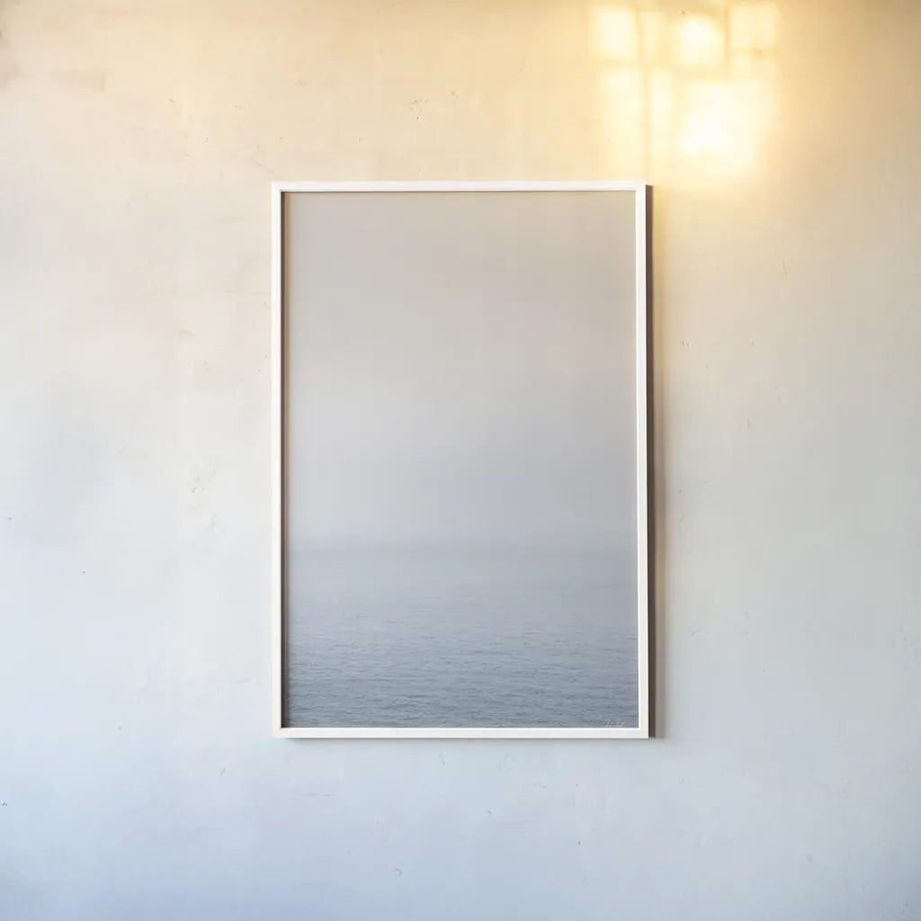 New Horizons II by Deborah Revell. shown as a paper print in a white frame. Available as a archival giclee rolled canvas, fine art paper, or poster print. SKU 100320h.