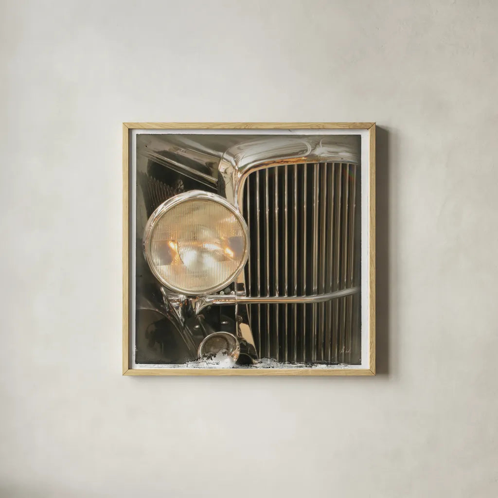 Old Sport III by Deborah Revell. Shown in a natural wood glass frame for a timeless modern aesthetic. Available as an archival giclee rolled canvas, fine art paper, or poster print. SKU 96049a.