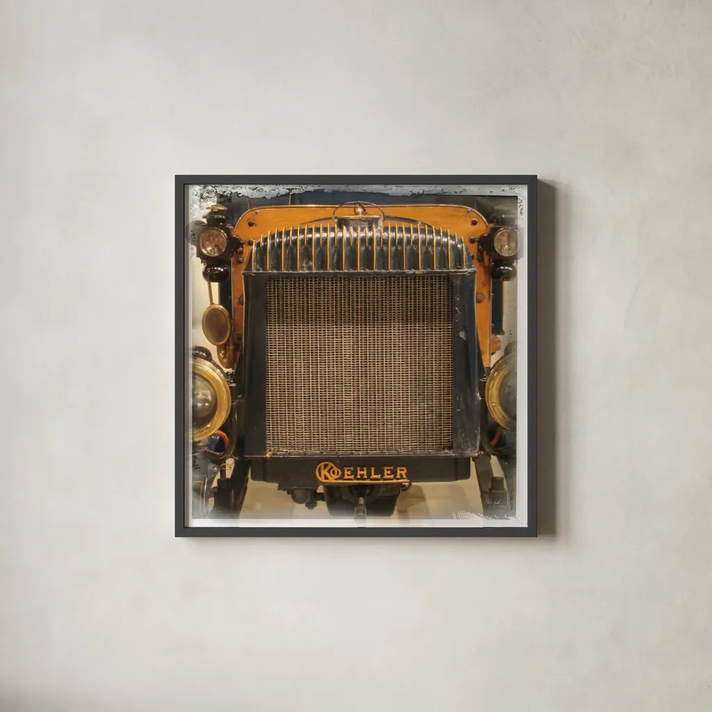 Old Sport IV by Deborah Revell. Shown in a sleek black glass frame for a contemporary gallery look. Available as an archival giclee rolled canvas, fine art paper, or poster print. SKU 96050a.