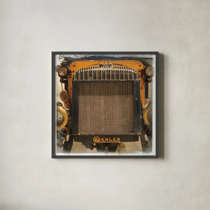 Old Sport IV by Deborah Revell. Shown in a sleek black glass frame for a contemporary gallery look. Available as an archival giclee rolled canvas, fine art paper, or poster print. SKU 96050a.