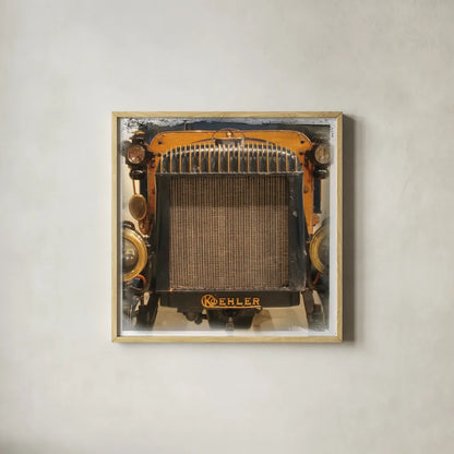 Old Sport IV by Deborah Revell. Shown in a natural wood glass frame for a timeless modern aesthetic. Available as an archival giclee rolled canvas, fine art paper, or poster print. SKU 96050a.