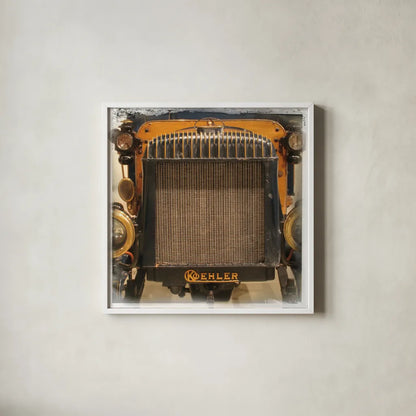 Old Sport IV by Deborah Revell. Shown in a crisp white glass frame for a clean and minimalist style. Available as an archival giclee rolled canvas, fine art paper, or poster print. SKU 96050a.