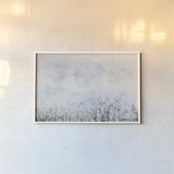 Over the Hedge by Deborah Revell. shown as a paper print in a white frame. Available as a archival giclee rolled canvas, fine art paper, or poster print. SKU 93442i.