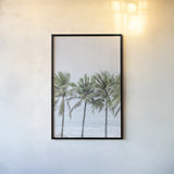 Palm Bay by Deborah Revell. shown as a paper print in a black flame. Available as a archival giclee rolled canvas, fine art paper, or poster print. SKU 104900h.