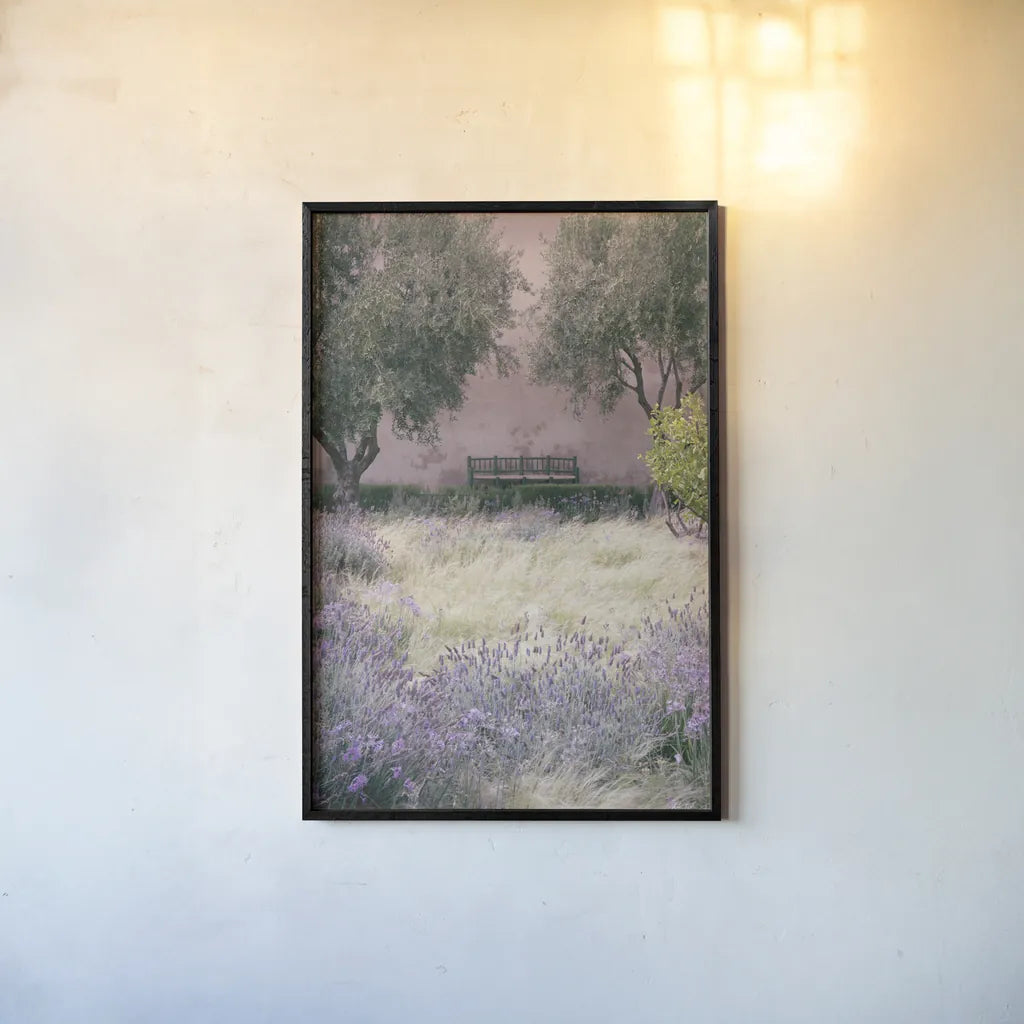 Paradise I by Deborah Revell. shown as a paper print in a black flame. Available as a archival giclee rolled canvas, fine art paper, or poster print. SKU 94373h.