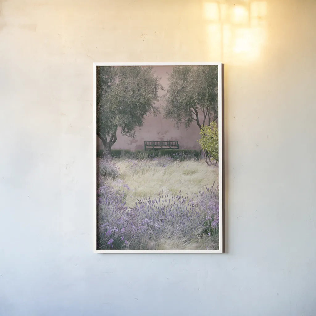 Paradise I by Deborah Revell. shown as a paper print in a white frame. Available as a archival giclee rolled canvas, fine art paper, or poster print. SKU 94373h.