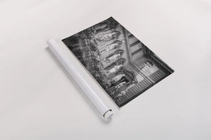 Paris Architecture II by Deborah Revell. shown as a rolled paper print. Available as archival giclee rolled canvas, fine art paper, or poster print. SKU 93487i.